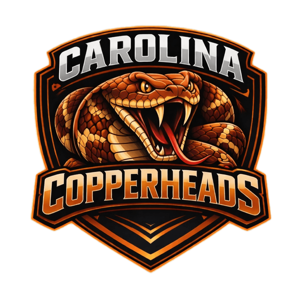 Carolina Copperheads official team logo.